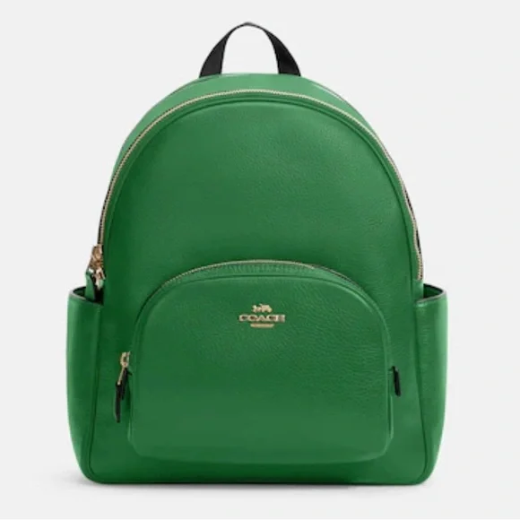 Green coach backpack sale